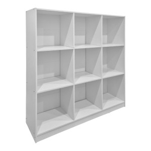 pak-383-000129 ΒΙΒΛΙΟΘΗΚΗ GRIDEA PAKOWORLD ΛΕΥΚΟ 119.5X30X121ΕΚ