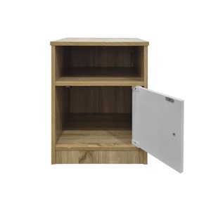 pak-383-000135-1 ΚΟΜΟΔΙΝΟ LENEA PAKOWORLD SONOMA-ΛΕΥΚΟ 40X40X50ΕΚ