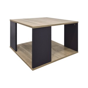 pak-383-000141-1 ΤΡΑΠΕΖΙ ΣΑΛΟΝΙΟΥ ZELEGAN PAKOWORLD SONOMA-ΑΝΘΡΑΚΙ 60X60X39ΕΚ