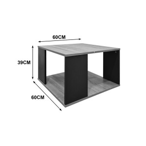 pak-383-000141-4 ΤΡΑΠΕΖΙ ΣΑΛΟΝΙΟΥ ZELEGAN PAKOWORLD SONOMA-ΑΝΘΡΑΚΙ 60X60X39ΕΚ