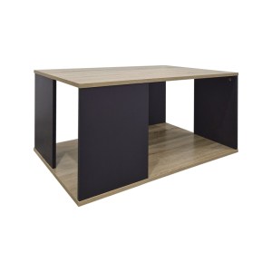 pak-383-000142-1 ΤΡΑΠΕΖΙ ΣΑΛΟΝΙΟΥ ZELEGAN PAKOWORLD SONOMA-ΑΝΘΡΑΚΙ 90X90X44.5ΕΚ