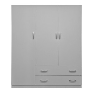 pak-383-000161-2 ΝΤΟΥΛΑΠΑ ΤΡΙΦΥΛΛΗ ΜΕ 2 ΣΥΡΤΑΡΙΑ ALVIA PAKOWORLD ΛΕΥΚΗ 150X51X180ΕΚ
