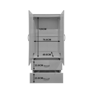 pak-383-000175-4 ΝΤΟΥΛΑΠΑ ΔΙΦΥΛΛΗ ΜΕ 2 ΣΥΡΤΑΡΙΑ ALVIA PAKOWORLD SONOMA-ΑΝΘΡΑΚΙ 80X51.5X180ΕΚ