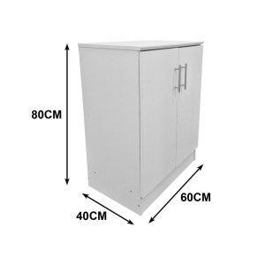 pak-383-000214-4 ΠΑΠΟΥΤΣΟΘΗΚΗ-ΝΤΟΥΛΑΠΙ SOUKEN PAKOWORLD 6 ΖΕΥΓΩΝ ΛΕΥΚΟ 60X40X80ΕΚ