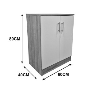 pak-383-000215-4 ΠΑΠΟΥΤΣΟΘΗΚΗ-ΝΤΟΥΛΑΠΙ SOUKEN PAKOWORLD 6 ΖΕΥΓΩΝ ΛΕΥΚΟ-SONOMA 60X40X80ΕΚ