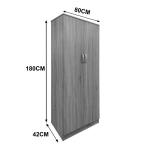 pak-383-000227-3 ΝΤΟΥΛΑΠΑ ΤΕΤΡΑΦΥΛΛΗ LEGO Ι PAKOWORLD SONOMA-ΛΕΥΚΟ 160X42X180ΕΚ