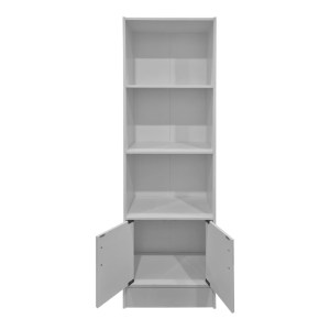pak-383-000289-1 ΒΙΒΛΙΟΘΗΚΗ TEKARO PAKOWORLD ΛΕΥΚΟ 57X33X180ΕΚ