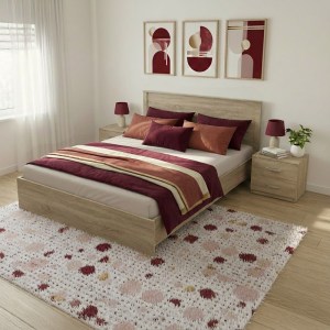 pak-383-000310 ΣΕΤ ΚΡΕΒΑΤΟΚΑΜΑΡΑΣ ATHOS SONOMA ΜΕ ΚΡΕΒΑΤΙ 160X200ΕΚ ΣΕΤ 3ΤΕΜ