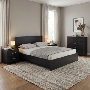 pak-383-000316 ΣΕΤ ΚΡΕΒΑΤΟΚΑΜΑΡΑΣ ATHOS WENGE ΜΕ ΚΡΕΒΑΤΙ 160X200ΕΚ ΣΕΤ 4ΤΕΜ