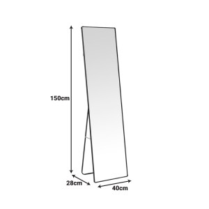 pak-384-000006-2 ΚΑΘΡΕΠΤΗΣ MOIRA PAKOWORLD ΑΛΟΥΜΙΝΙΟ ΣΕ ΜΑΥΡΗ ΑΠΟΧΡΩΣΗ 40X28X150ΕΚ