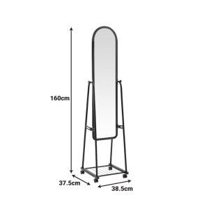 pak-384-000010-2 ΚΑΘΡΕΠΤΗΣ ΤΡΟΧΗΛΑΤΟΣ LOMNA PAKOWORLD PP-ΜΕΤΑΛΛΙΚΟΣ ΜΕ ΡΑΦΙ ΣΕ ΛΕΥΚΗ ΑΠΟΧΡΩΣΗ 38.5X37.5X160ΕΚ