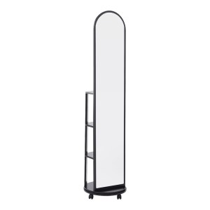 pak-384-000013 ΚΑΘΡΕΠΤΗΣ ΤΡΟΧΗΛΑΤΟΣ ESPERO PAKOWORLD MDF ΜΕ ΡΑΦΙΑ ΣΕ ΜΑΥΡΗ ΑΠΟΧΡΩΣΗ Φ34X170ΕΚ