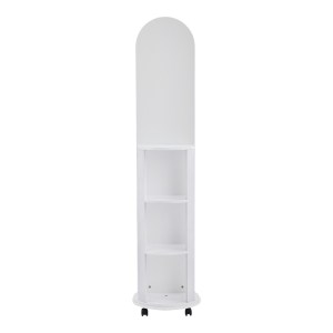 pak-384-000014-2 ΚΑΘΡΕΠΤΗΣ ΤΡΟΧΗΛΑΤΟΣ ESPERO PAKOWORLD MDF ΜΕ ΡΑΦΙΑ ΣΕ ΛΕΥΚΗ ΑΠΟΧΡΩΣΗ Φ34X170ΕΚ
