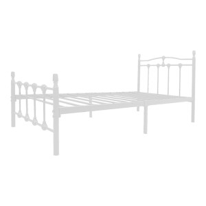 pak-386-000009-3 ΚΡΕΒΑΤΙ WOTSO PAKOWORLD ΜΕΤΑΛΛΙΚΟ ΛΕΥΚΟ 90X190ΕΚ