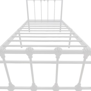 pak-386-000009-6 ΚΡΕΒΑΤΙ WOTSO PAKOWORLD ΜΕΤΑΛΛΙΚΟ ΛΕΥΚΟ 90X190ΕΚ
