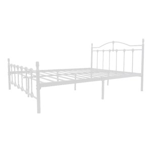 pak-386-000012-3 ΚΡΕΒΑΤΙ WOTSO PAKOWORLD ΜΕΤΑΛΛΙΚΟ ΛΕΥΚΟ 150X200ΕΚ