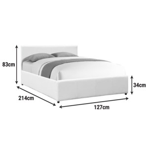 pak-388-000001-4 ΚΡΕΒΑΤΙ DELLIA PAKOWORLD ΜΕ ΑΠΟΘΗΚΕΥΤΙΚΟ ΧΩΡΟ PU ΜΑΥΡΟ 120X200ΕΚ