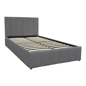 pak-388-000017-2 ΚΡΕΒΑΤΙ SNUGGLE PAKOWORLD ΜΕ ΑΠΟΘΗΚΕΥΤΙΚΟ ΧΩΡΟ ΒΕΛΟΥΔΟ ΑΝΘΡΑΚΙ 120X200ΕΚ