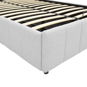 pak-388-000020-7 ΚΡΕΒΑΤΙ SNUGGLE PAKOWORLD ΜΕ ΑΠΟΘΗΚΕΥΤΙΚΟ ΧΩΡΟ ΥΦΑΣΜΑ ΓΚΡΙ 120X200ΕΚ