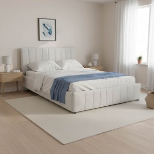 pak-388-000024-1 ΚΡΕΒΑΤΙ SNUGGLE PAKOWORLD ΜΕ ΑΠΟΘΗΚΕΥΤΙΚΟ ΧΩΡΟ ΥΦΑΣΜΑ ΓΚΡΙ 160X200ΕΚ