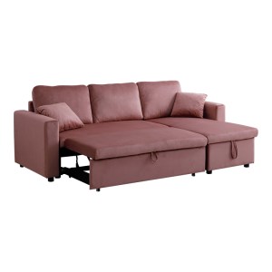 pak-389-000003-2 ΓΩΝΙΑΚΟΣ ΑΝΑΣΤΡΕΨΙΜΟΣ ΚΑΝΑΠΕΣ ΚΡΕΒΑΤΙ KAMORE PAKOWORLD ΜΕ ΑΠΟΘΗΚΕΥΤΙΚΟ ΧΩΡΟ ΣΑΠΙΟ ΜΗΛΟ ΒΕΛΟΥΔΟ 223X146X85ΕΚ