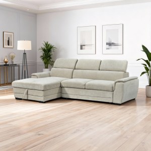 pak-389-000014-1 ΓΩΝΙΑΚΟΣ ΚΑΝΑΠΕΣ-ΚΡΕΒΑΤΙ ΔΕΞΙΑ ΓΩΝΙΑ DREAMORA PAKOWORLD ΜΕ ΑΠΟΘΗΚΕΥΤΙΚΟ ΥΦΑΣΜΑ ΜΠΕΖ 270X167X82ΕΚ