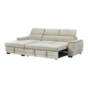 pak-389-000014-2 ΓΩΝΙΑΚΟΣ ΚΑΝΑΠΕΣ-ΚΡΕΒΑΤΙ ΔΕΞΙΑ ΓΩΝΙΑ DREAMORA PAKOWORLD ΜΕ ΑΠΟΘΗΚΕΥΤΙΚΟ ΥΦΑΣΜΑ ΜΠΕΖ 270X167X82ΕΚ