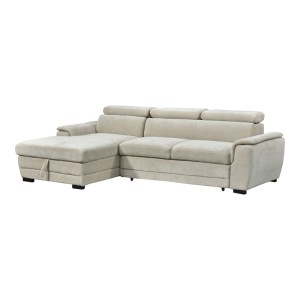 pak-389-000014 ΓΩΝΙΑΚΟΣ ΚΑΝΑΠΕΣ-ΚΡΕΒΑΤΙ ΔΕΞΙΑ ΓΩΝΙΑ DREAMORA PAKOWORLD ΜΕ ΑΠΟΘΗΚΕΥΤΙΚΟ ΥΦΑΣΜΑ ΜΠΕΖ 270X167X82ΕΚ
