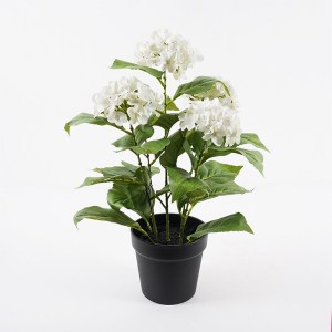 pak-391-000010 ΔΙΑΚΟΣΜΗΤΙΚΟ ΦΥΤΟ ΣΕ ΓΛΑΣΤΡΑ HYDRANGEA INART ΛΕΥΚΟ Φ35X50ΕΚ