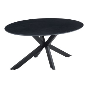 pak-392-000019 ΤΡΑΠΕΖΙ MAKREY PAKOWORLD ΜΑΥΡΟ MDF- ΜΕΤΑΛΛΙΚΑ ΠΟΔΙΑ 160X90X75ΕΚ