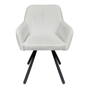 pak-392-000030-2 ΠΟΛΥΘΡΟΝΑ KINUZ PAKOWORLD ΥΦΑΣΜΑ ΜΠΕΖ-ΜΑΥΡΑ ΜΕΤΑΛΛΙΚΑ ΠΟΔΙΑ 55X60X86ΕΚ