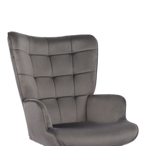 pak-393-000021-5 ΠΟΛΥΘΡΟΝΑ-ΜΠΕΡΖΕΡΑ LOBIMA PAKOWORLD ΠΕΡΙΣΤΡΕΦΟΜΕΝΗ ΑΝΘΡΑΚΙ ΒΕΛΟΥΔΟ ΜΕ ΒΑΣΗ ΣΕ ΜΑΥΡΗ ΑΠΟΧΡΩΣΗ 71X68X104ΕΚ