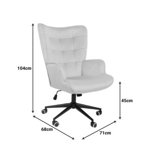 pak-393-000021-7 ΠΟΛΥΘΡΟΝΑ-ΜΠΕΡΖΕΡΑ LOBIMA PAKOWORLD ΠΕΡΙΣΤΡΕΦΟΜΕΝΗ ΑΝΘΡΑΚΙ ΒΕΛΟΥΔΟ ΜΕ ΒΑΣΗ ΣΕ ΜΑΥΡΗ ΑΠΟΧΡΩΣΗ 71X68X104ΕΚ