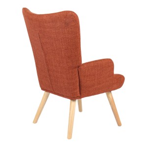 pak-393-000030-2 ΠΟΛΥΘΡΟΝΑ-ΜΠΕΡΖΕΡΑ GERLINA PAKOWORLD TERRACOTTA ΥΦΑΣΜΑ ΜΕ ΠΟΔΙ ΣΕ ΦΥΣΙΚΗ ΑΠΟΧΡΩΣΗ 71X64X94ΕΚ