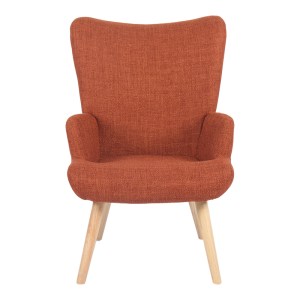 pak-393-000030-4 ΠΟΛΥΘΡΟΝΑ-ΜΠΕΡΖΕΡΑ GERLINA PAKOWORLD TERRACOTTA ΥΦΑΣΜΑ ΜΕ ΠΟΔΙ ΣΕ ΦΥΣΙΚΗ ΑΠΟΧΡΩΣΗ 71X64X94ΕΚ