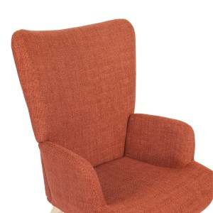 pak-393-000030-6 ΠΟΛΥΘΡΟΝΑ-ΜΠΕΡΖΕΡΑ GERLINA PAKOWORLD TERRACOTTA ΥΦΑΣΜΑ ΜΕ ΠΟΔΙ ΣΕ ΦΥΣΙΚΗ ΑΠΟΧΡΩΣΗ 71X64X94ΕΚ