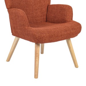 pak-393-000030-7 ΠΟΛΥΘΡΟΝΑ-ΜΠΕΡΖΕΡΑ GERLINA PAKOWORLD TERRACOTTA ΥΦΑΣΜΑ ΜΕ ΠΟΔΙ ΣΕ ΦΥΣΙΚΗ ΑΠΟΧΡΩΣΗ 71X64X94ΕΚ