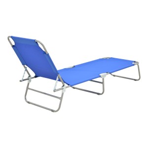 pak-396-000007-1 ΞΑΠΛΩΣΤΡΑ ΠΑΡΑΛΙΑΣ PASEIN PAKOWORLD ΜΕΤΑΛΛΟ-TEXTILENE ΣΕ ΜΠΛΕ ΑΠΟΧΡΩΣΗ 55X185X24ΕΚ