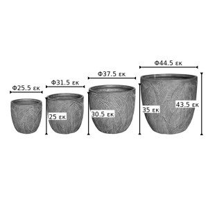 pak-397-000001-1 ΚΑΣΠΩ ONIELLA PAKOWORLD ΣΕΤ 4ΤΕΜ ΚΕΡΑΜΙΚΟ ΣΕ ΑΝΤΙΚΕ ΓΚΡΙ ΑΠΟΧΡΩΣΗ