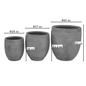 pak-397-000003-1 ΚΑΣΠΩ BERZOKA PAKOWORLD ΣΕΤ 3ΤΕΜ ΚΕΡΑΜΙΚΟ ΣΕ ΑΝΘΡΑΚΙ ΑΠΟΧΡΩΣΗ