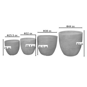 pak-397-000010-1 ΚΑΣΠΩ VERVETA PAKOWORLD ΣΕΤ 4ΤΕΜ ΚΕΡΑΜΙΚΟ ΣΕ ΓΚΡΙ ΑΠΟΧΡΩΣΗ