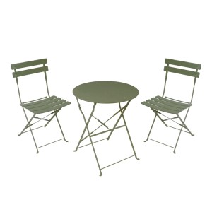 pak-400-000018 ΤΡΑΠΕΖΑΡΙΑ BISTRO PAKOWORLD ΣΕΤ 3ΤΕΜ ΜΕΤΑΛΛΙΚΗ ΑΝΑΔΙΠΛΟΥΜΕΝΗ ΣΕ ΛΑΔΙ ΑΠΟΧΡΩΣΗ Φ60X71ΕΚ
