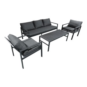 pak-401-000004-1 ΣΑΛΟΝΙ GARDENLY Ι PAKOWORLD ΣΕΤ 4ΤΜΧ ΑΛΟΥΜΙΝΙΟ ΣΕ ΑΝΘΡΑΚΙ ΑΠΟΧΡΩΣΗ ΜΕ ΑΝΘΡΑΚΙ ΜΑΞΙΛΑΡΙΑ