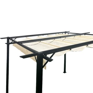 pak-401-000009-5 ΚΙΟΣΚΙ ΚΗΠΟΥ PAKOWORLD ΑΝΘΡΑΚΙ ΜΕΤΑΛΛΙΚΟΣ ΣΚΕΛΕΤΟΣ - ΜΕ ΣΥΡΟΜΕΝΟ ΚΑΛΥΜΜΑ ΣΕ ΜΠΕΖ ΑΠΟΧΡΩΣΗ 3X3M