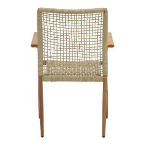 pak-404-000003-5 ΠΟΛΥΘΡΟΝΑ SOLANA PAKOWORLD ΣΤΟΙΒΑΖΟΜΕΝΗ- TEAK ΞΥΛΟ- ΑΛΟΥΜΙΝΙΟ ΣΕ ΚΑΦΕ-PE ΣΧΟΙΝΙ ΣΕ ΦΥΣΙΚΗ ΑΠΟΧΡΩΣΗ 56X57X95ΕΚ