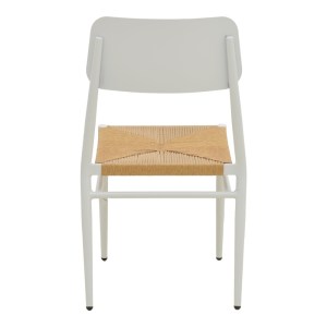 pak-404-000016-5 ΚΑΡΕΚΛΑ GIARDINO PAKOWORLD ΣΤΟΙΒΑΖΟΜΕΝΗ ΑΛΟΥΜΙΝΙΟ ΣΕ ΛΕΥΚΗ -PE RATTAN ΣΕ ΦΥΣΙΚΗ ΑΠΟΧΡΩΣΗ 45X56X82ΕΚ