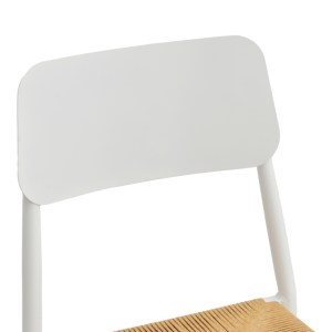 pak-404-000016-6 ΚΑΡΕΚΛΑ GIARDINO PAKOWORLD ΣΤΟΙΒΑΖΟΜΕΝΗ ΑΛΟΥΜΙΝΙΟ ΣΕ ΛΕΥΚΗ -PE RATTAN ΣΕ ΦΥΣΙΚΗ ΑΠΟΧΡΩΣΗ 45X56X82ΕΚ