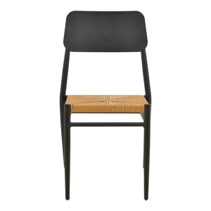 pak-404-000017-4 ΚΑΡΕΚΛΑ GIARDINO PAKOWORLD ΣΤΟΙΒΑΖΟΜΕΝΗ ΑΛΟΥΜΙΝΙΟ ΣΕ ΜΑΥΡΗ -PE RATTAN ΣΕ ΦΥΣΙΚΗ ΑΠΟΧΡΩΣΗ 45X56X82ΕΚ