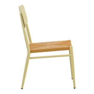 pak-404-000019-3 ΚΑΡΕΚΛΑ GIARDINO PAKOWORLD ΣΤΟΙΒΑΖΟΜΕΝΗ ΑΛΟΥΜΙΝΙΟ ΣΕ ΜΠΕΖ -PE RATTAN ΣΕ ΦΥΣΙΚΗ ΑΠΟΧΡΩΣΗ 45X56X82ΕΚ