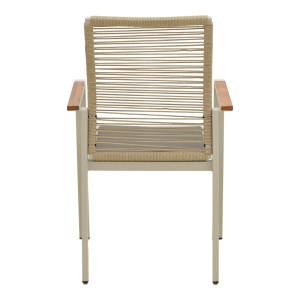 pak-404-000031-4 ΠΟΛΥΘΡΟΝΑ AEGEAN PAKOWORLD ΣΤΟΙΒΑΖΟΜΕΝΗ -TEAK- ΑΛΟΥΜΙΝΙΟ Κ TEXTLINE ΣΕ ΚΡΕΜ-PE ΣΧΟΙΝΙ ΣΕ ΦΥΣΙΚΗ ΑΠΟΧΡΩΣΗ 57X64X87ΕΚ